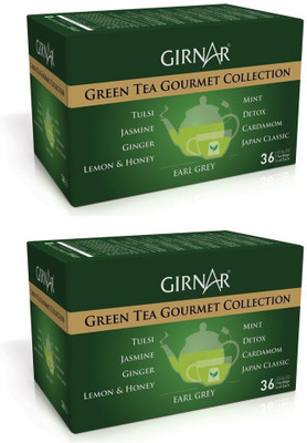 

Girnar Tea Gourmet Green Tea Pack of 2 Assorted Green Tea Bags(90 g, Box)