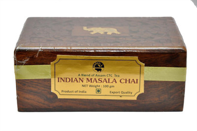 

AVIHS Wooden Gift Box Masala Tea 100 gm Spices Masala Tea(100 g, Box)