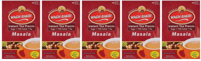 

Waghbakri Masala Instant Tea Premix,140g (Pack of 5) Spices Black Tea Bags(140 g, Box)