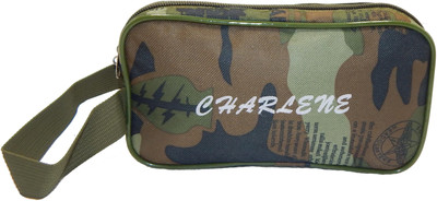 

RK Brands Cosmetic Pouch(Khaki), Multicolor