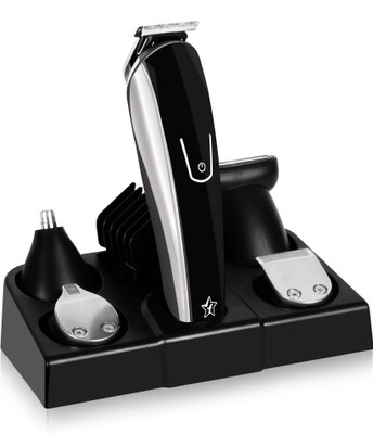Flipkart SmartBuy PR-1971 Runtime: 60 min Trimmer for Men(Black, Silver)