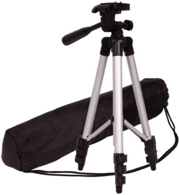 

STOCKHAWKERS TF3110 Metal Extendable Tripod(Silver, Supports Up to 1500 g)