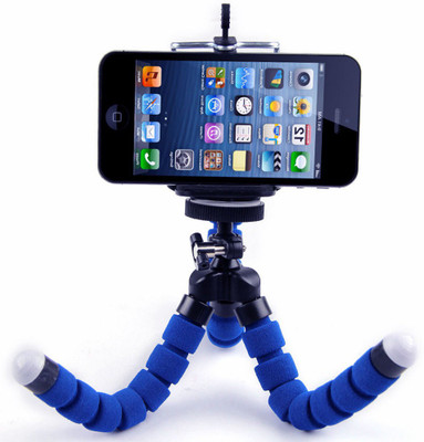 

LIFEMUSIC Phone Tripod,Flexible Travel Tripod Portable and Adjustable Camera Stand Holder and Universal Clip Compatible With Android Phone, Mini Tripod Stand Holder for Small Camera Tripod(Multicolor, Supports Up to 1000 g)