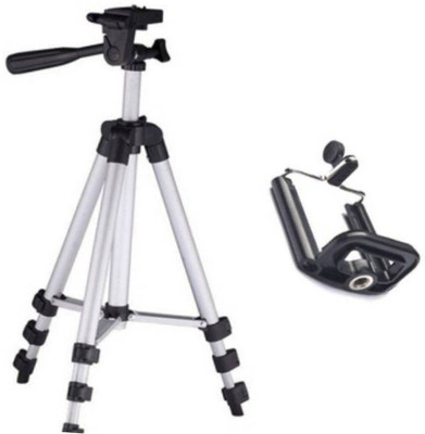 

LIFEMUSIC Presents For You 3110 Portable & Foldable Camera - Mobile Tripod With Mobile Clip Holder Bracket , Fully Flexible Mount Cum Tripod , Standwith Three-dimensional Head & Quick Release Plate LK2 Tripod(Multicolor, Supports Up to 1000 g)
