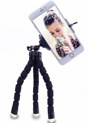 

LIFEMUSIC Universal MOBILE/CAMERA HOLDER STAND WITH 360 ANGLE ROTATION Tripod(Multicolor, Supports Up to 1000 g)