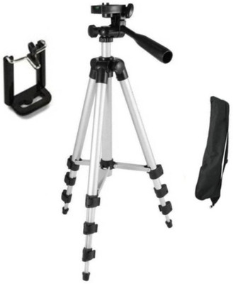 

LIFEMUSIC Presents For You 3110 Portable & Foldable Camera - Mobile Tripod With Mobile Clip Holder Bracket , Fully Flexible Mount Cum Tripod , Standwith Three-dimensional Head & Quick Release Plate LK4 Tripod(Multicolor, Supports Up to 1000 g)