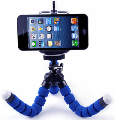 

LIFEMUSIC Multipurpose Sponge Flexible Bracket 360 degree rotatable Tripod For Digital camera,DSLR, Video Camera, Smartphones With Universal Phone Holder, Camera Triangular Bracket Tripod(Multicolor, Supports Up to 1000 g)