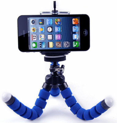 

LIFEMUSIC Multipurpose Sponge Flexible Bracket 360 degree rotatable Tripod For Digital camera,DSLR, Video Camera, Smartphones With Universal Mobile Holder, Universal Camera Triangular Bracket Tripod(Multicolor, Supports Up to 1000 g)