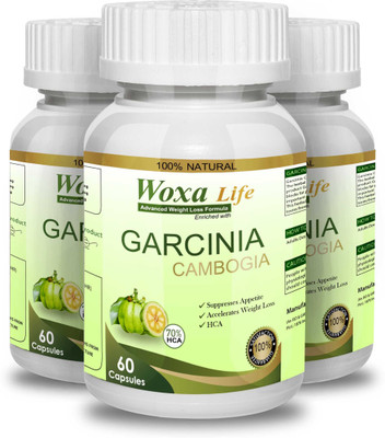 

woxa life 100% natural and herbal Garcinia Cambogia extract contains 70% HCA- 60 Capsules(650 mg)