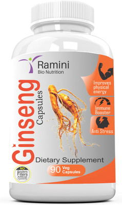 

RAMINI BIONUTRITION Korean Panax Ginseng – 150 mg Veg Capsules(1 No)
