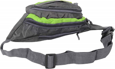 

SRI Polyester 0.5 Ltrs Green and Dark Grey Waist Pack Waist Bag(Green, Grey)