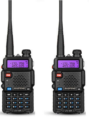 

Aeku Baofeng UV5R 136-174/400-480 MHz Two-Way Radio phones with FM Radio, LED Torch, Long Standby, 1800mAh Battery Walkie Talkie(Black)