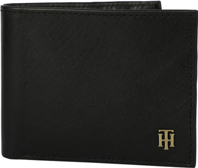 

Tommy Hilfiger Men Black Genuine Leather Wallet(4 Card Slots)