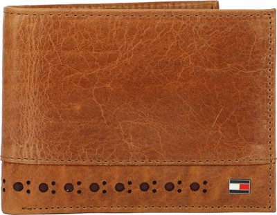 

Tommy Hilfiger Men Tan Genuine Leather Wallet(10 Card Slots)