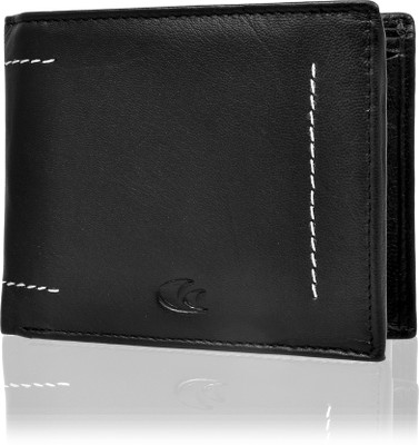 

Allen Cooper Men Black Genuine Leather Wallet(7 Card Slots)