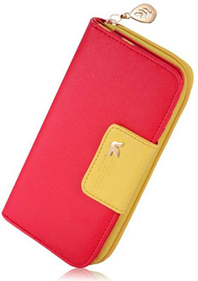 

Elios Women Casual Red, Yellow Artificial Leather Wallet(11 Card Slots)