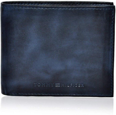 

Tommy Hilfiger Men Blue Genuine Leather Wallet(4 Card Slots), Navy