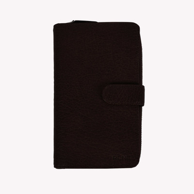 

Rene Women Formal Black Genuine Leather Wallet(17 Card Slots), Brown