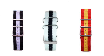 

WM Make Your Own Watch By WM- NATO Multicolored Straps (ONLY Straps)-MYOW COLLECTION MYOW-BKW-WBK-SPAIN 22 mm Nylon Watch Strap(Multicolor)