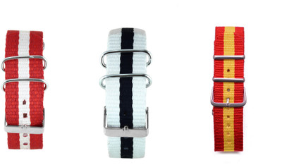 

WM Make Your Own Watch By WM- NATO Multicolored Straps (ONLY Straps)-MYOW COLLECTION MYOW-RW-WBK-SPAIN 22 mm Nylon Watch Strap(Multicolor)