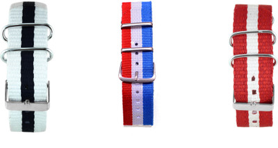 

Watch Me Make Your Own Watch By Watch Me- NATO Multicolored Straps (ONLY Straps)-MYOW COLLECTION MYOW-BKW-FRANCE-RW 22 mm Nylon Watch Strap(Multicolor)