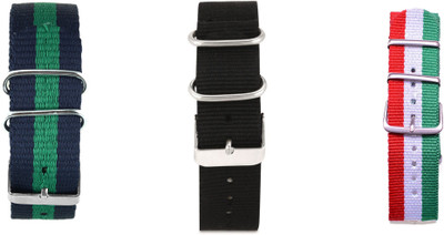 

Watch Me Make Your Own Watch By Watch Me- NATO Multicolored Straps (ONLY Straps)-MYOW COLLECTION MYOW-GRBK-BK-ITALY 22 mm Nylon Watch Strap(Multicolor)
