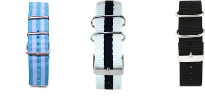 

Watch Me Make Your Own Watch By Watch Me- NATO Multicolored Straps (ONLY Straps)-MYOW COLLECTION MYOW-ARG-WBK-BK 22 mm Nylon Watch Strap(Multicolor)