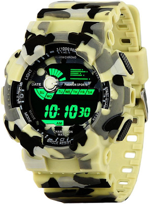 eddy hager 800 digital army green sports watch