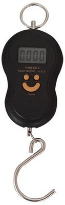 

Manogyam UPTO 40KG measures Smiley Portable Luggage Hanging,Digital Kitchen Weighing Scale(Black)