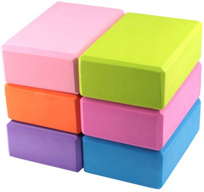 FLYNGO 2 Set Yoga Blocks EVA Foam Exercise Bricks Yoga Blocks(Multicolor Pack of 2)