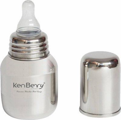 

KenBerry Feeding Bottle - 160 ml(Silver)