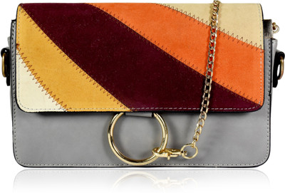 

Russo Milano Womens Sling Bag(Grey, 6 inch)