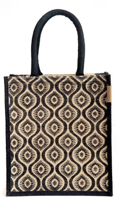 

H&B LNH-PATTERN 1-BLK LUNCH Waterproof Lunch Bag(Black, 11 inch)