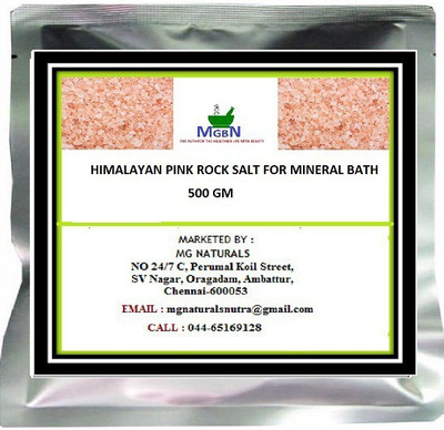 

MGBN HIMALAYAN PINK ROCK SALT FOR MINERAL BATH 500 GM(500 g)