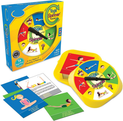 

Miss & Chief Yoga Spinner Board Game of Flexibilty and Balance with 54 Poses Cards Board Game