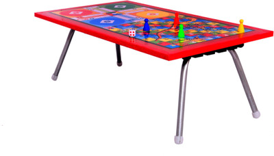 

Craftoy Multipurpose foldable table for Kids and Adults with Ludo and Snake & ladder game Board Game