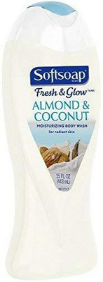 

Softsoap Fresh & Glow Almond & Coconut Body Wash 15 oz(443 ml)