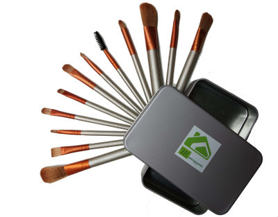 

Manogyam Cosmetics Makeup Brush Set with SET OF 12 BRUSH AND Storage Box(Pack of 12)