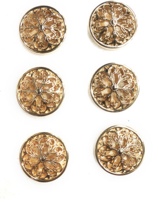

Gangh MB-3502 Metal Buttons(Pack of 6)