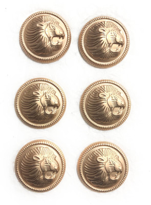 

Gangh MB-3625 Metal Buttons(Pack of 6)