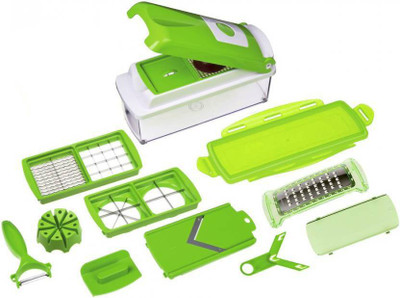

Nagpal Enterprises zalak unbreakable chopper Chopper(1 chopper with 12 attachement), Green