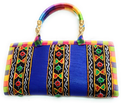 

Utkal Craft House Casual Blue Clutch