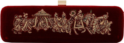 

Puneet Gupta Party Maroon Clutch