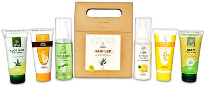 

Jiva Ayurveda Citrus Lotion (100 Ml) || Turmeric Cream (50 Gm) ||Neem Facewash (50 Gm) || Cucumber water (100 Ml) || Hair Lep with Multani Mitti (100 Gm) || Skin toner night cream (50 Gm) || Aloe Mint (50 Gm)(Set of 7)