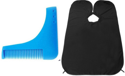 

JAGTEK combo of beard apron and beard shaping tool for beard New Styling(Set of 02)