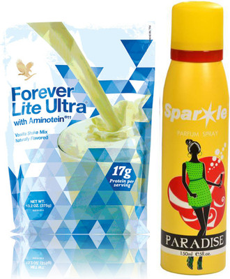 

Forever Lite Ultra With Aminotein 375g With one sparkle perfume spray 150 ml(Set of 2)