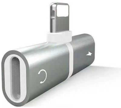 

Klick N Shop 2-in-1 Lightning 8 pin to AUX AUDIO Headphone PORT + Charging Port Splitter Headphone Adapter(7 / 7 Plus/ 8 / 8 Plus/ X, Silver)