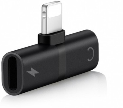 

Klick N Shop 2 in 1 Mini Portable Charging Metal Splitter Lightning Audio Charger Adapter Headphone Adapter(7 / 7 Plus/ 8 / 8 Plus/ X, Black)