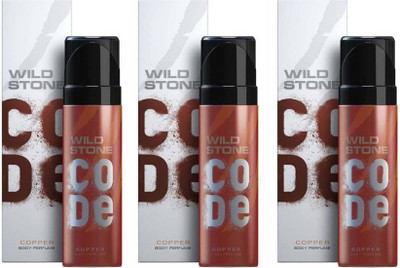 

Wild Stone Code Copper Deodorant Spray - For Men(360 ml, Pack of 3)