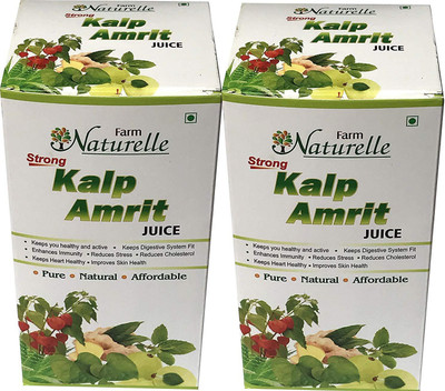 

Farm Naturelle (Farm Natural Produce) The Finest 800 ML Kalp Amrit Ras Juice-Organic Herbal , 2x400 ML(2 x 400 ml)